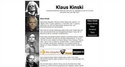 Desktop Screenshot of klauskinski.de